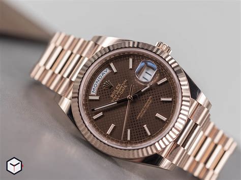 rolex day date ii chocolate dial|rolex day date 40 228235.